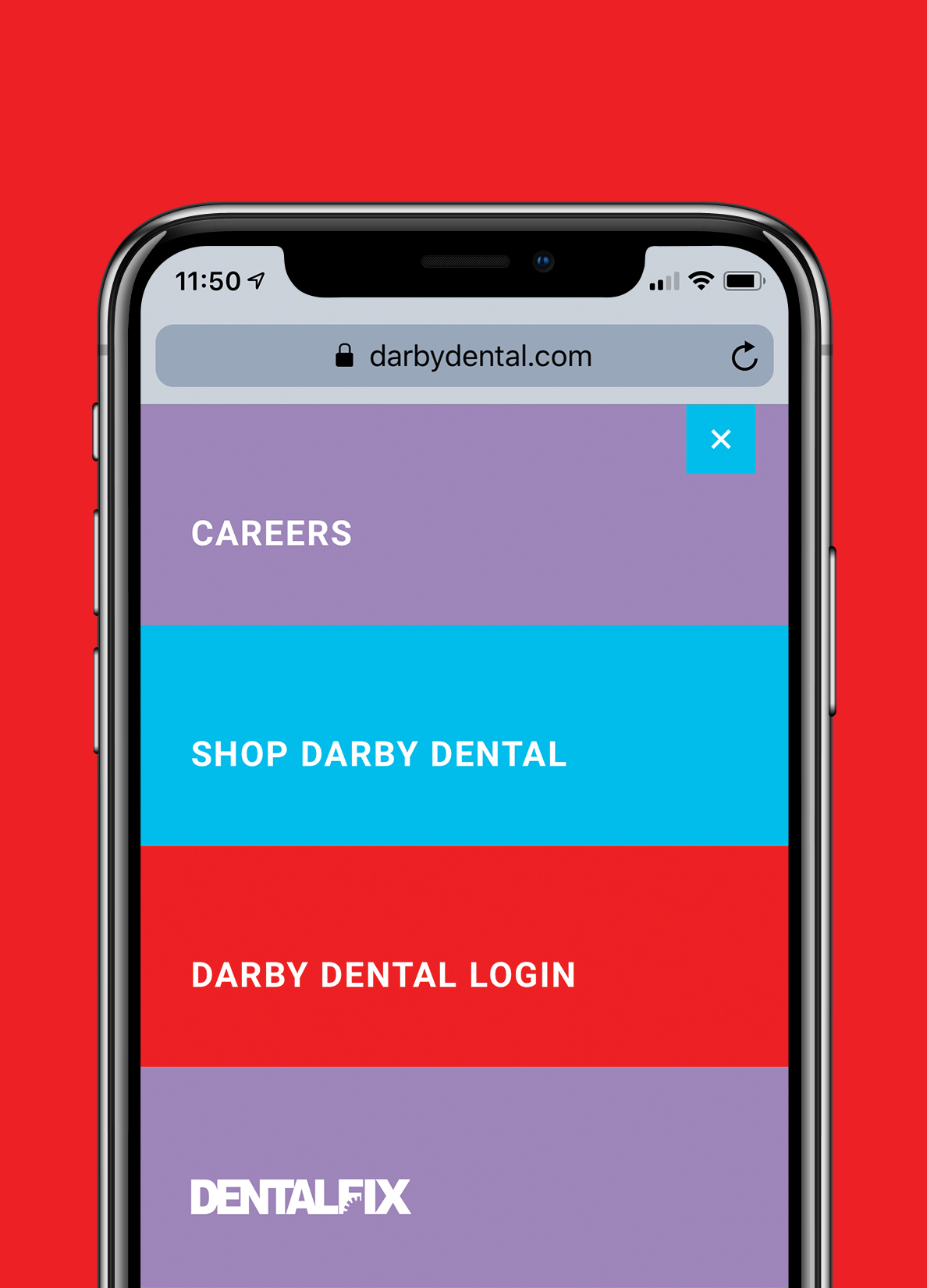 Darby Dental website development Taktic Studio